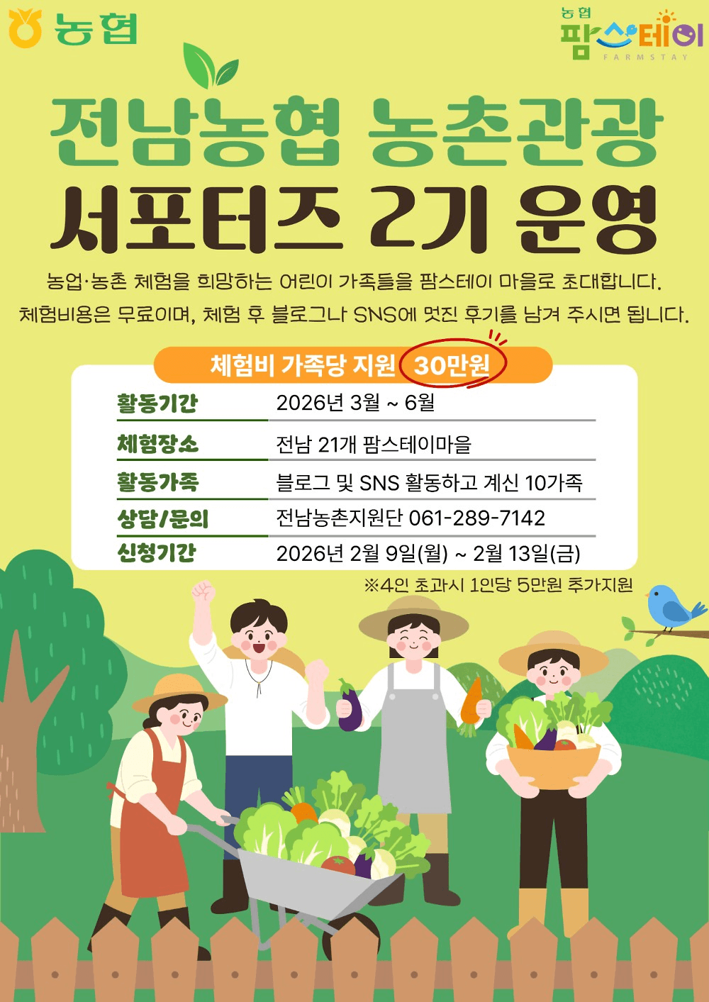 전남 팜스테이 농촌 관광 서포터즈 2기