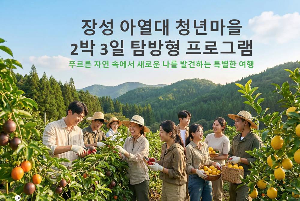장성 아열대 청년마을 2박3일 탐방형 - 장성 투어와 아열대 먹거리 발견 (1기)-썸네일-0