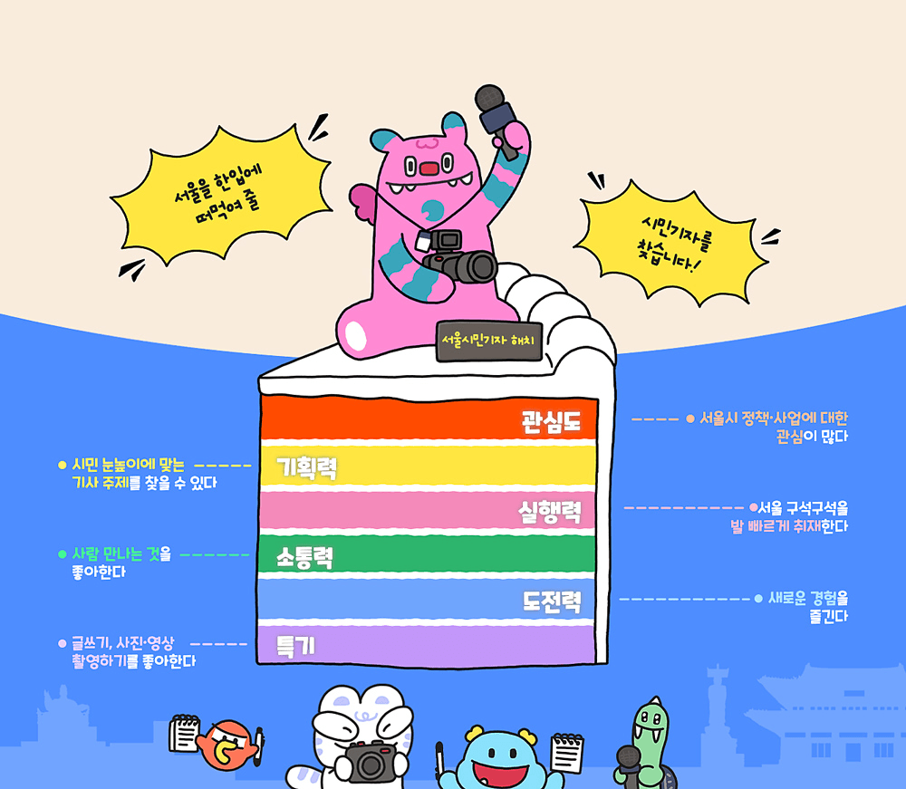 2025 서울시민기자 모집 - 서울을 한입에 떠먹여 줄 시민기자를 찾습니다!