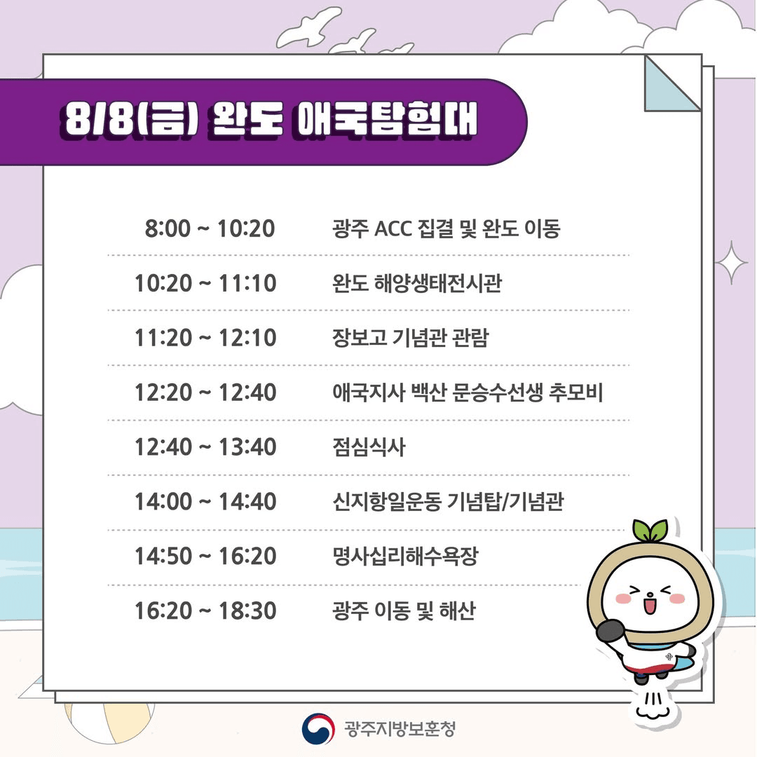 2025 보보의 모험 : 광복 80주년, 독립운동 영웅을 찾아서 (완도, 나주)