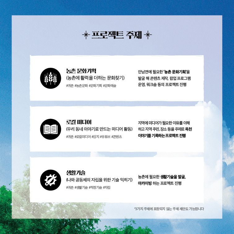 2025 옥천에서 한달살기 와글와글 2기 (귀농귀촌 프로젝트)