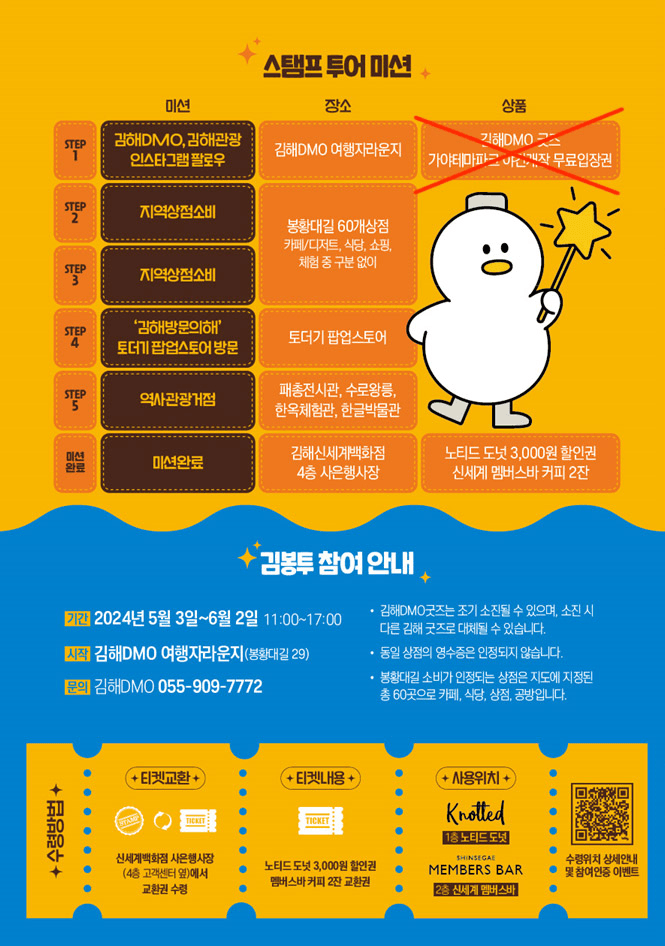 김해 봉황대길 스탬프투어 김봉투