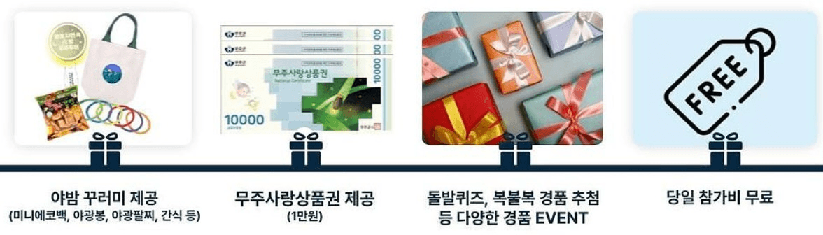 청정 자연 속 야밤 당일치기 무주투어