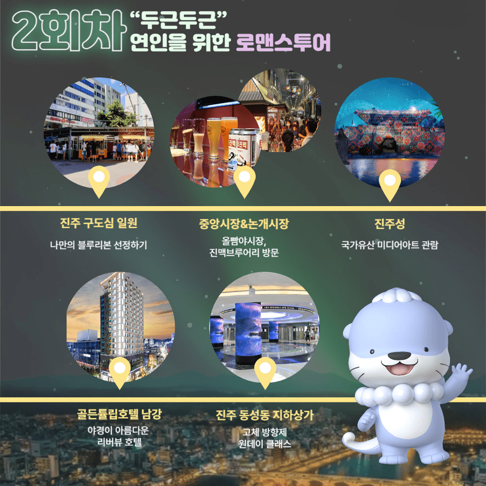 (조기 모집종료되었습니다.) 3만원으로 떠나는 진주 1박2일 야식워킹투어 - 夜한 맛캉스