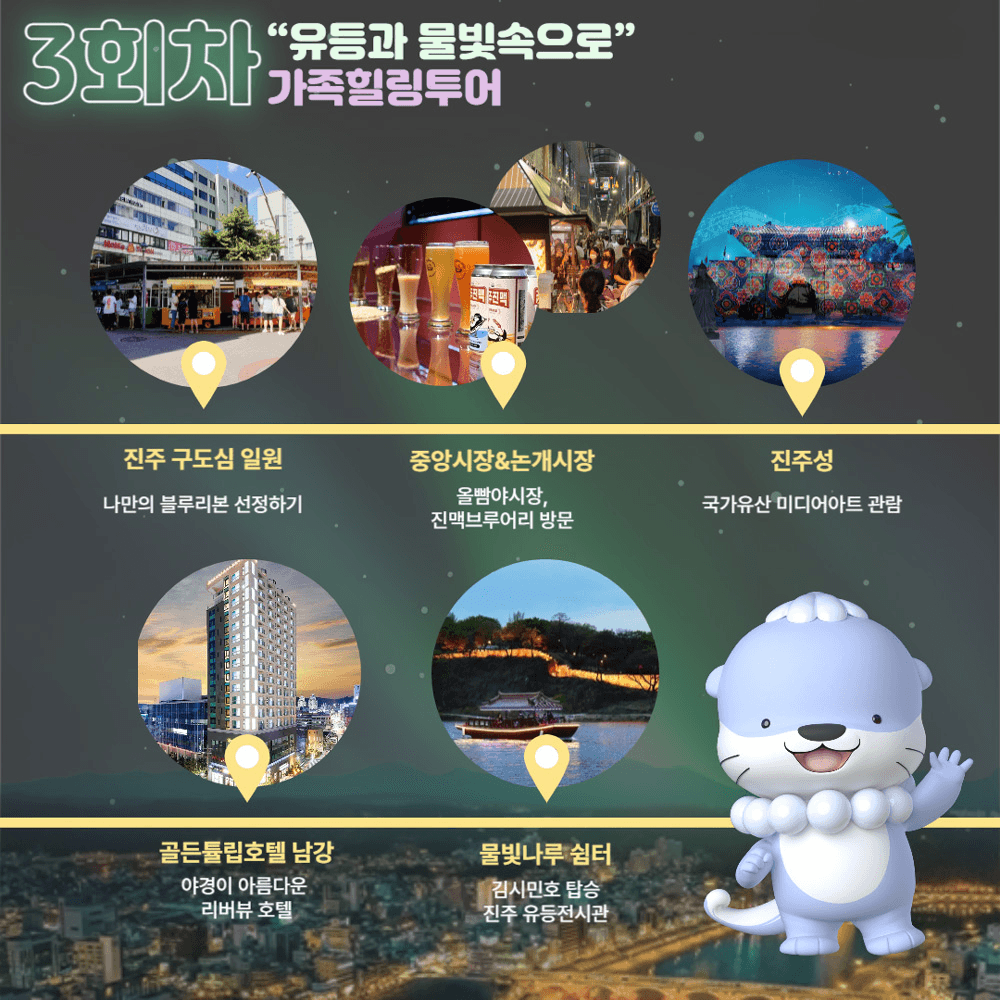 (조기 모집종료되었습니다.) 3만원으로 떠나는 진주 1박2일 야식워킹투어 - 夜한 맛캉스