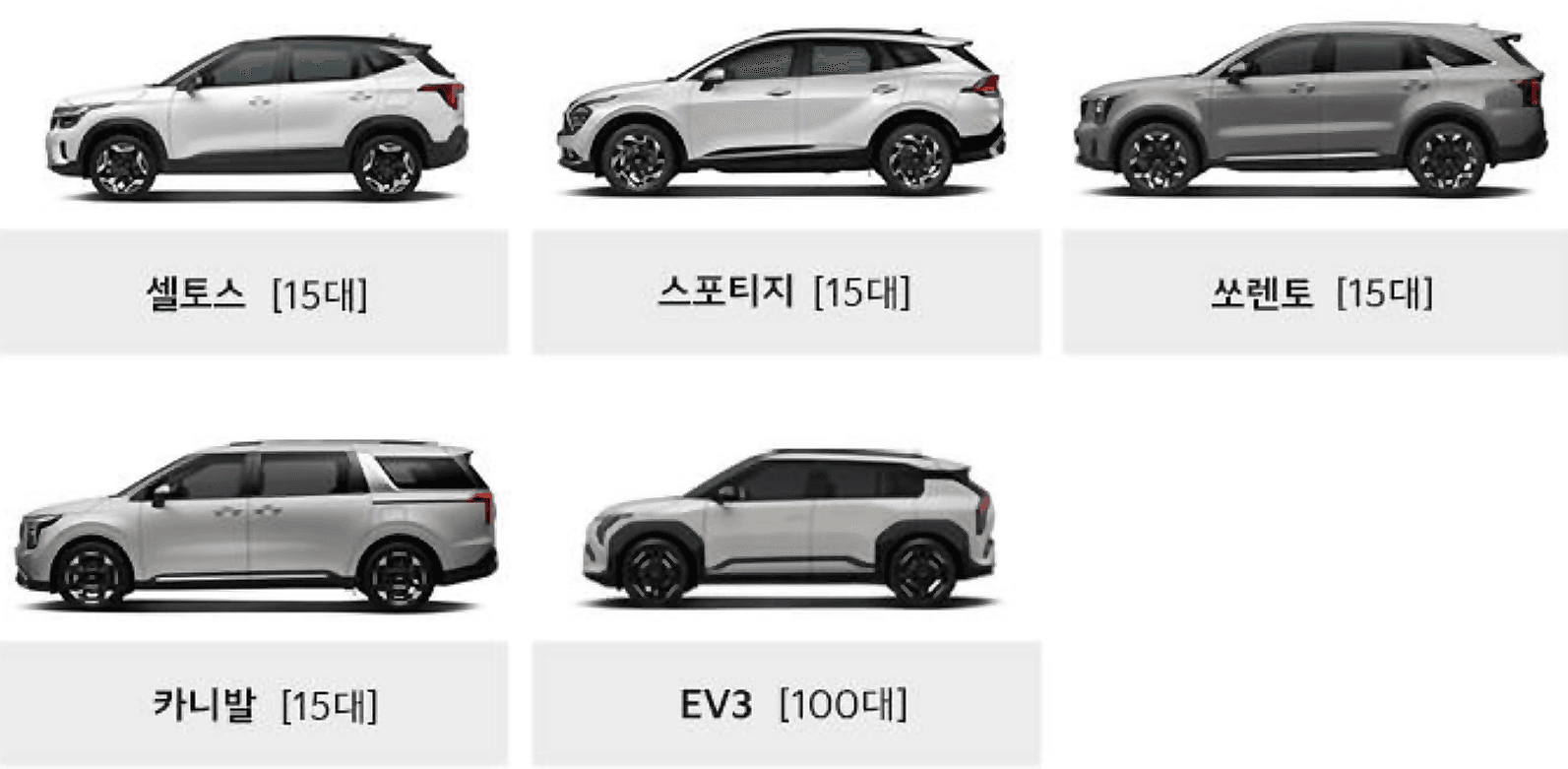 기아 베스트셀링카를 7박 8일동안 경험할 수 있는 기회! - 추석 명절 시승이벤트